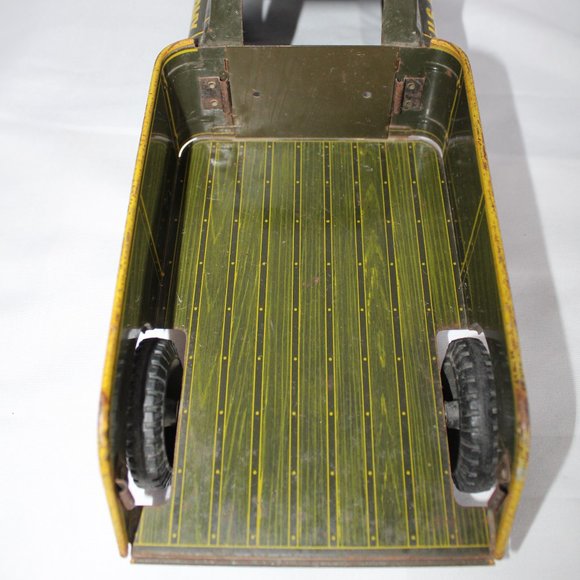 Vintage Marx Toys F268 Green U.S. ARMY 5th DIV Tin Truck - Picture 10 of 16